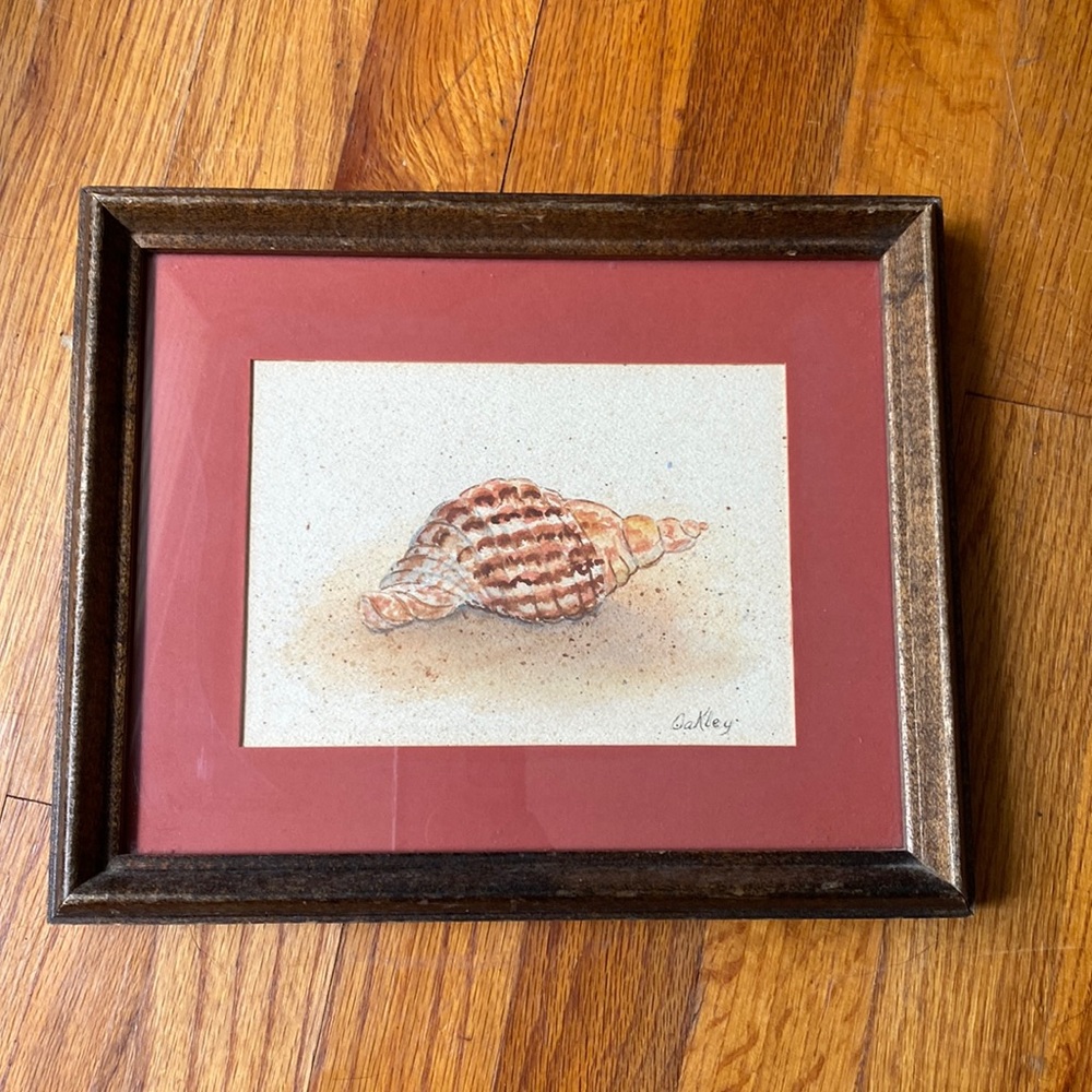 Vintage seashell artwork
